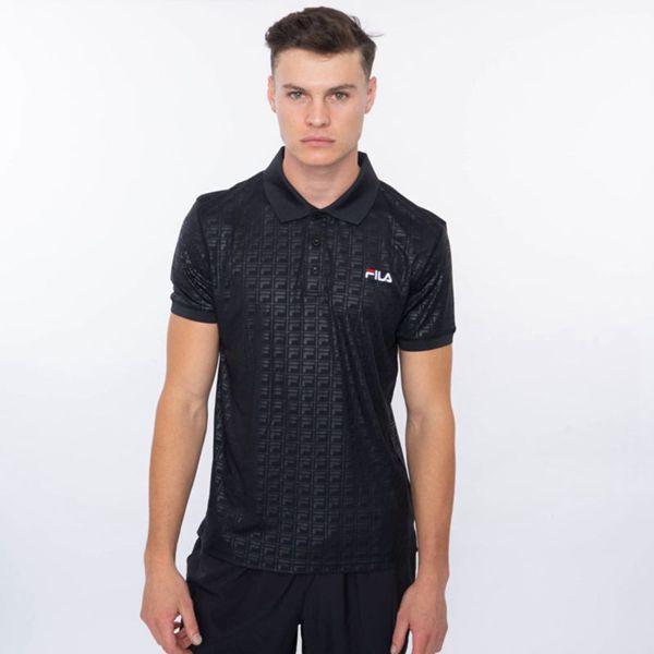 Fila Patrick Sports Golfer Men's Polo Shirts - Black,NZ 196-76980